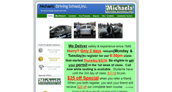 Desktop Screenshot of michaelsdrivingschool.com